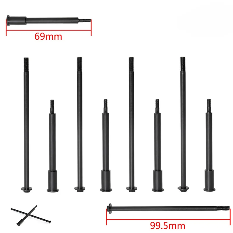 Stahl Vorder-und Hinterrad feste Achse Innen sechs kant für losi 1/4 promoto-mx Motorrad rc Upgrade Modifikation Zubehör