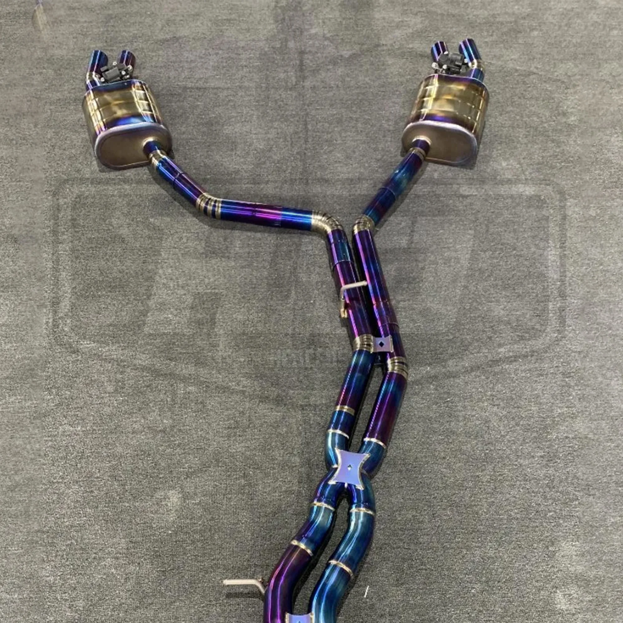 HEO Exhaust control valve Muffler Exhaust Titanium Pipes For AUDI A8 C8 3.0T 2018-2022 Exhaust Pipe Muffler Car Exhaust System