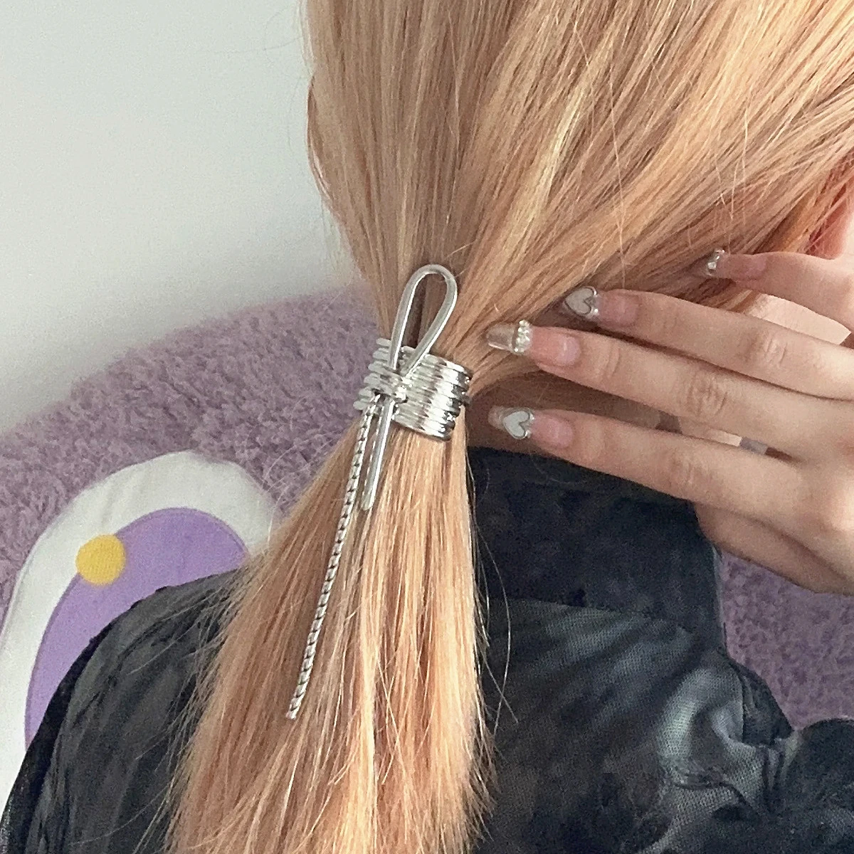 

Punk Style Irregular Metal Bowknot Hairs Claw Clip Hairpins Cool Grils Hair Clasp Women Low Ponytail Clips Hair Accessories