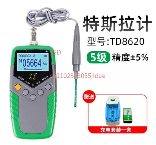 

Handheld Fluxmeter - Digital Meter, Magnetic Strength Detector & Field Tester
