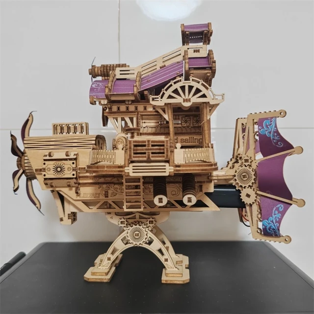 DIY 3D drewniane puzzle zmontowane Starfield Speed ​​Starship puzzle miniaturowe zestawy modeli dla dzieci prezenty edukacyjne