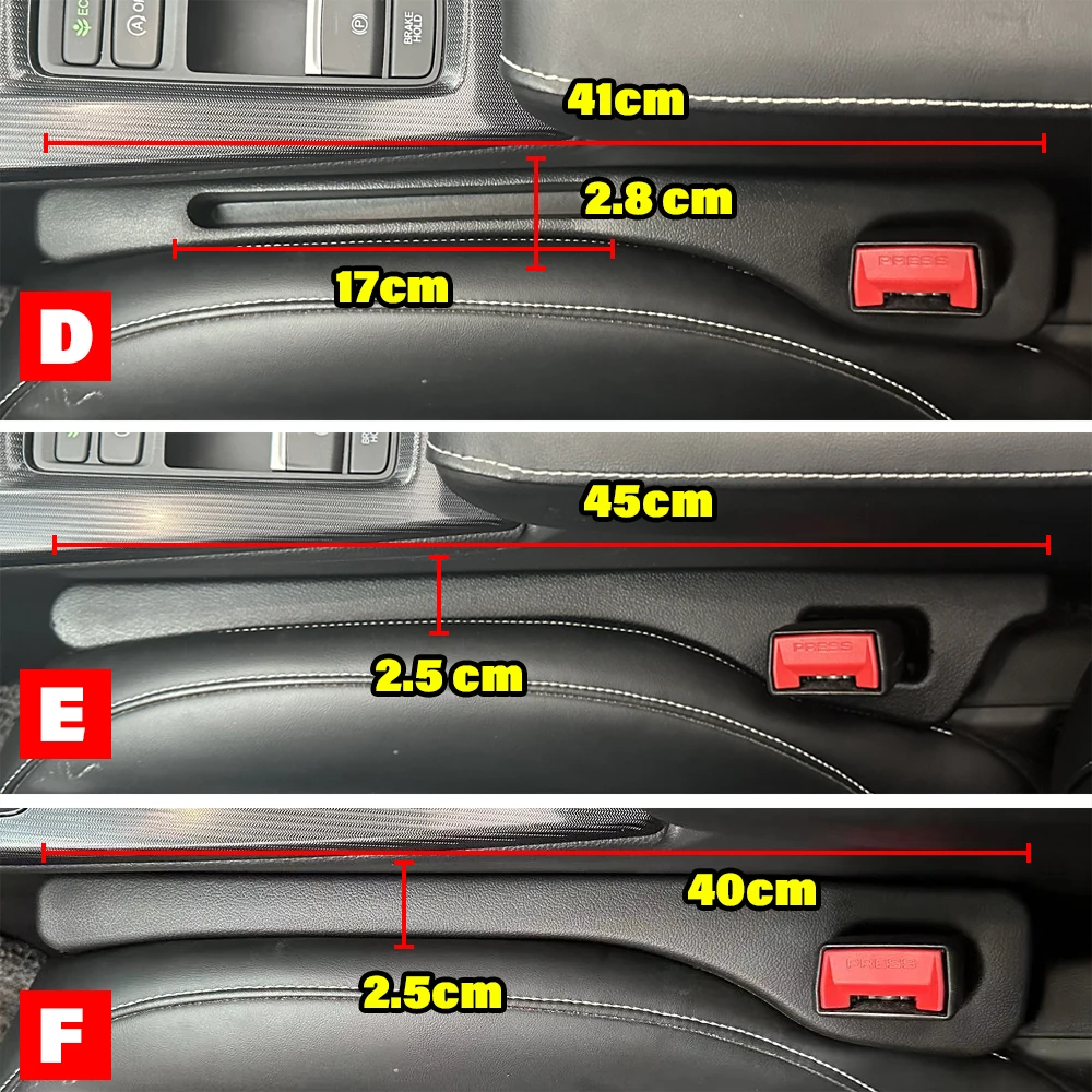 2PCS Car Seat Gap Filler Side Seam Plug Strip Leak-proof Filling Strip Car Seat Gap Interior Universal Auto Accessories Supplies