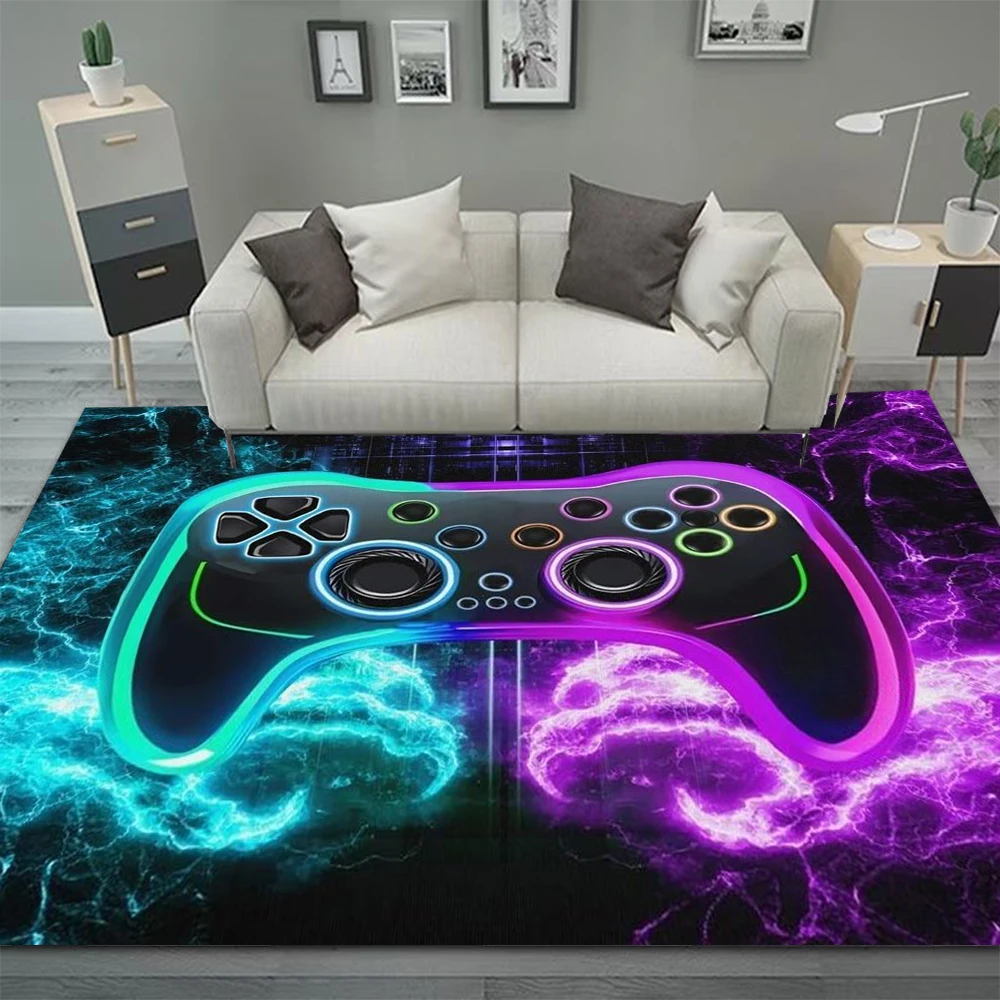 سجادة ألعاب لغرفة الأولاد مع سجادة تصميم وحدة التحكم لديكور غرفة الألعاب وغرفة النوم وحصيرة غسيل الماكينة غير القابلة للانزلاق #5