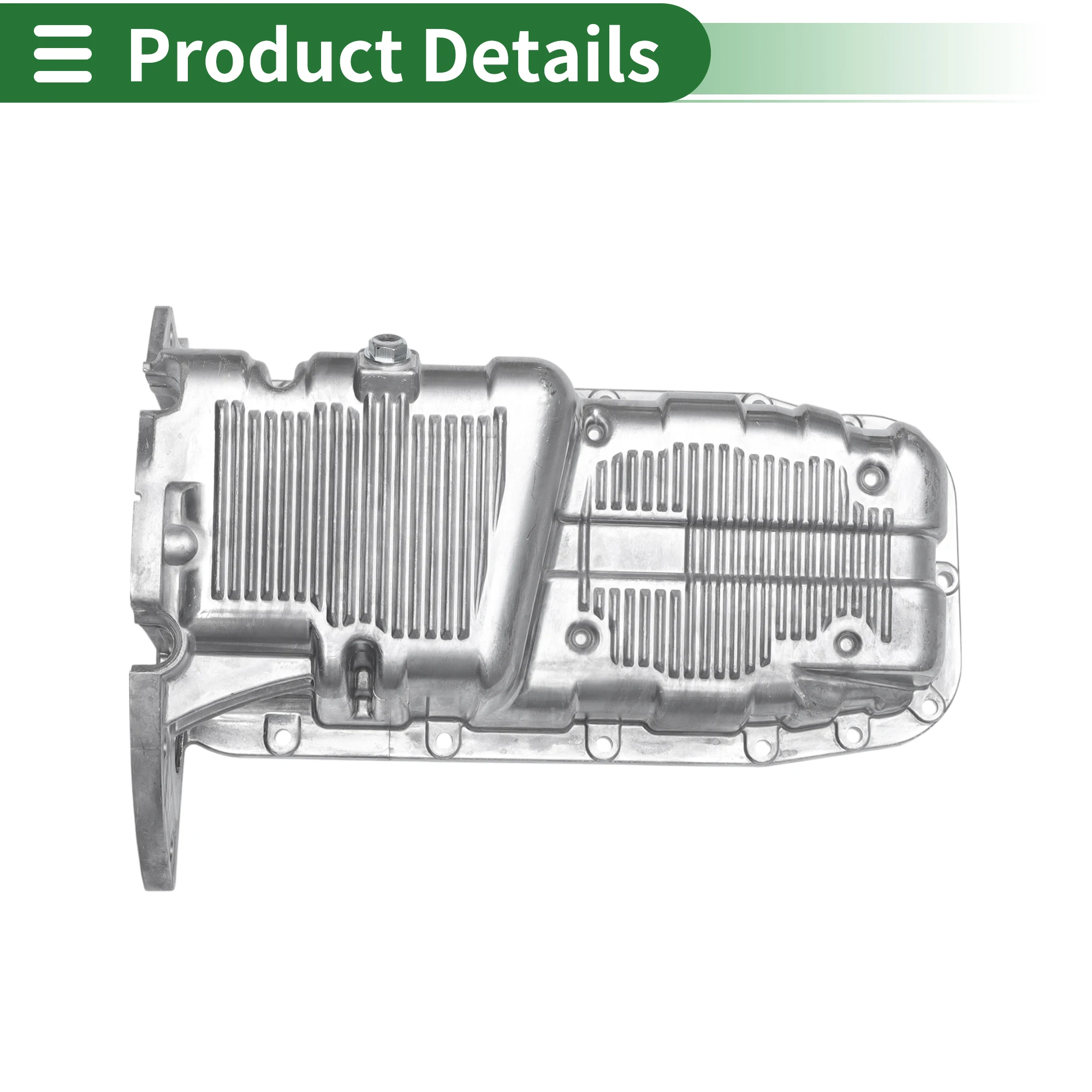 

UXCELL No.96481581 Engine Oil Pan Oil Pan Sump Transmission Oil Pan for Chevrolet Aveo 2004-2008 Aluminum Silver Tone