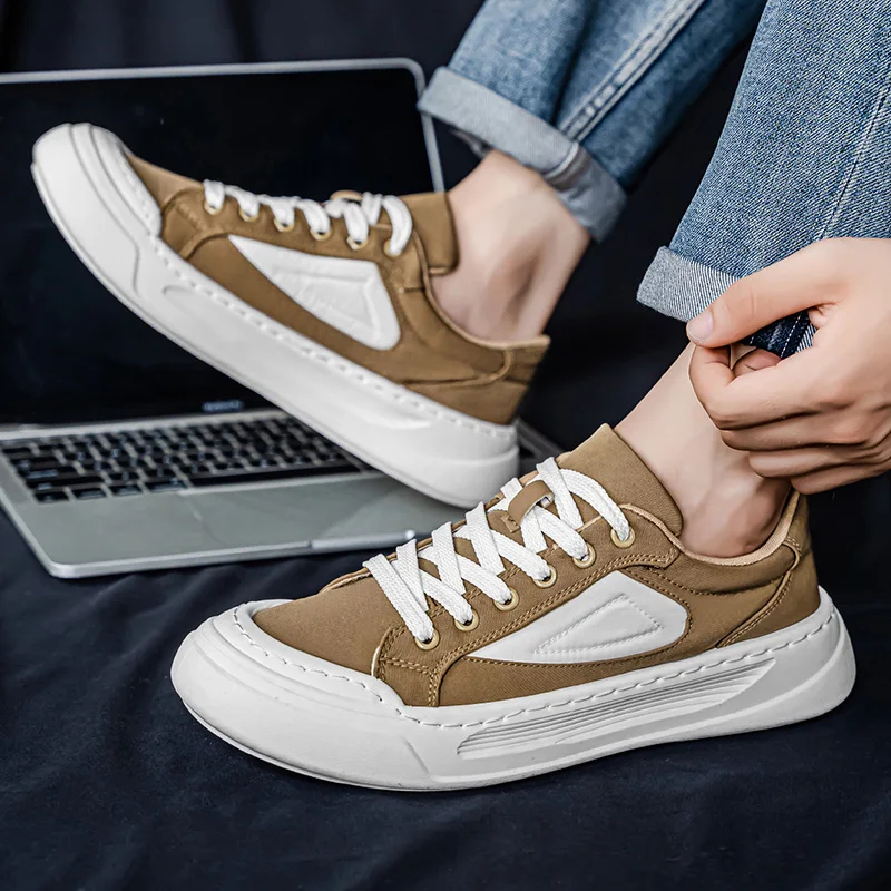 

Men Casual Shoes Fashion Outdoor Lightweight Non-Slip Running Sneakers Flat Sole Comfortable Breathable Sports Footwear Fall