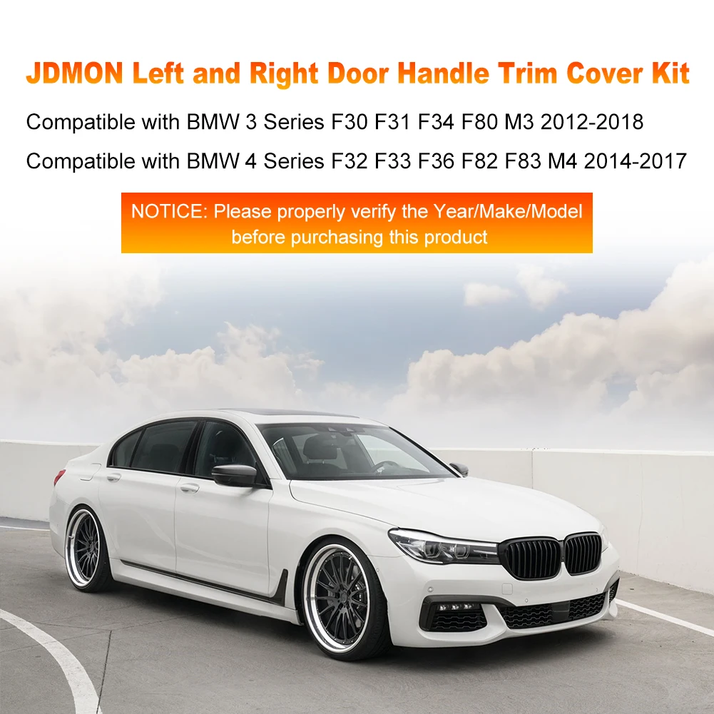 Car Interior Door Handle Cover For BMW 3 4 Series F30 F31 F34 F80 M3 2012-2018 F32 F33 F36 F82 F83 M4 2014-2017 Accessories
