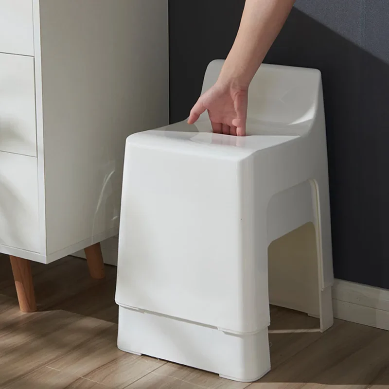 

White Floor Bathroom Chairs Cheap Ergonomics Design Shower Bathroom Chairs Elderly Invalid Cadeira Ergonomica Bathroom Furniture