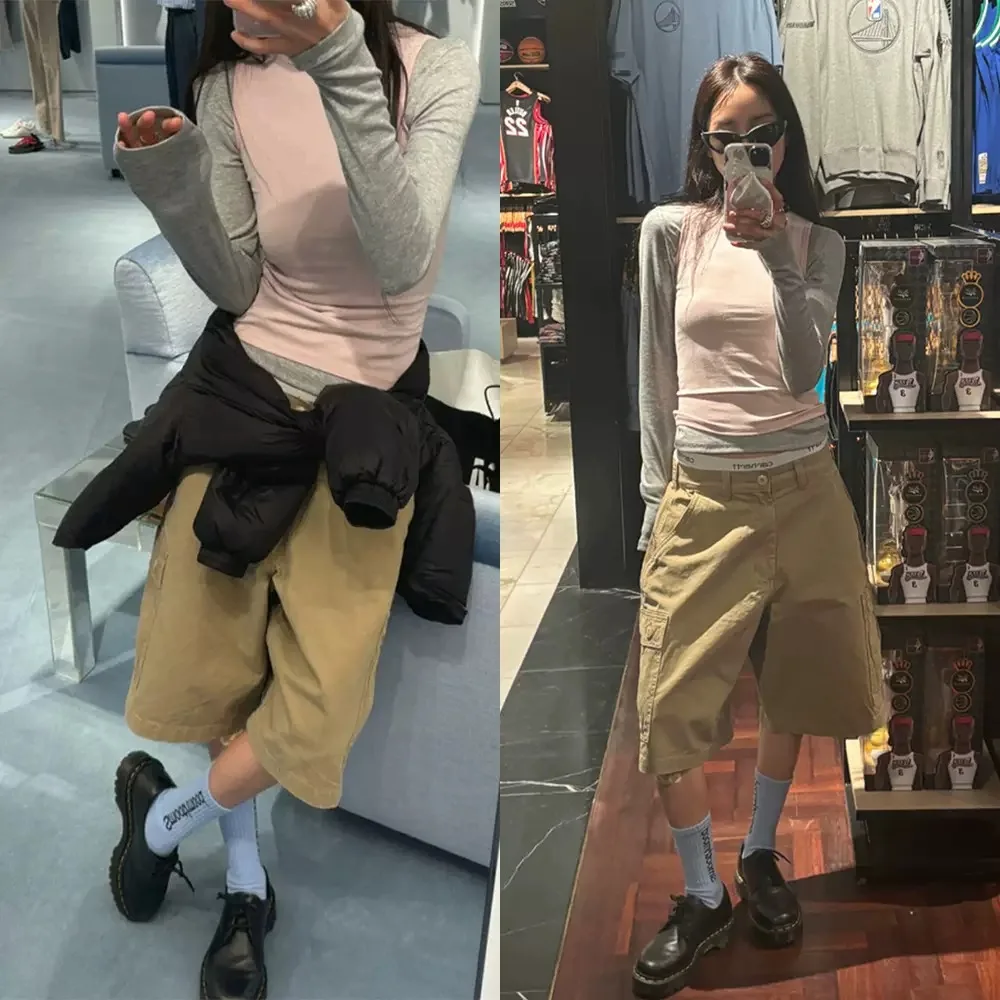 Neutral Sle Workwear Pants Loose Wide Leg Medium Waist Zipper Closure Korean Faion Autumn 2025 Ladies Casual Trousers