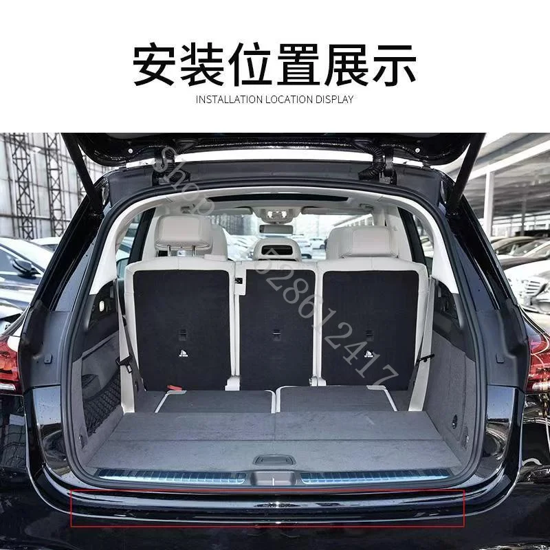 Autozubehör Heckstoßstangenschutz Kofferraumleistenabdeckung Zierleiste für Mercedes Benz GLE GLS Klasse W167 X167 2020-2026 – Detail 5