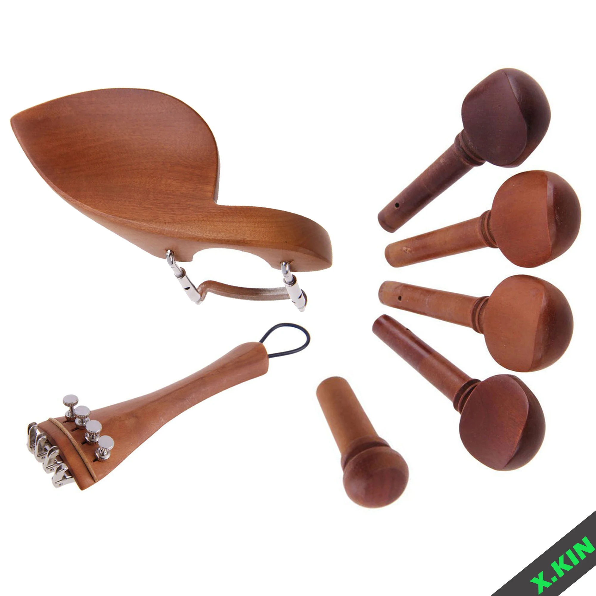 

Violin 4/4 Accessories, Complete Set of Violin Jujube Wood Accessories, Musical Instrument Accessories
