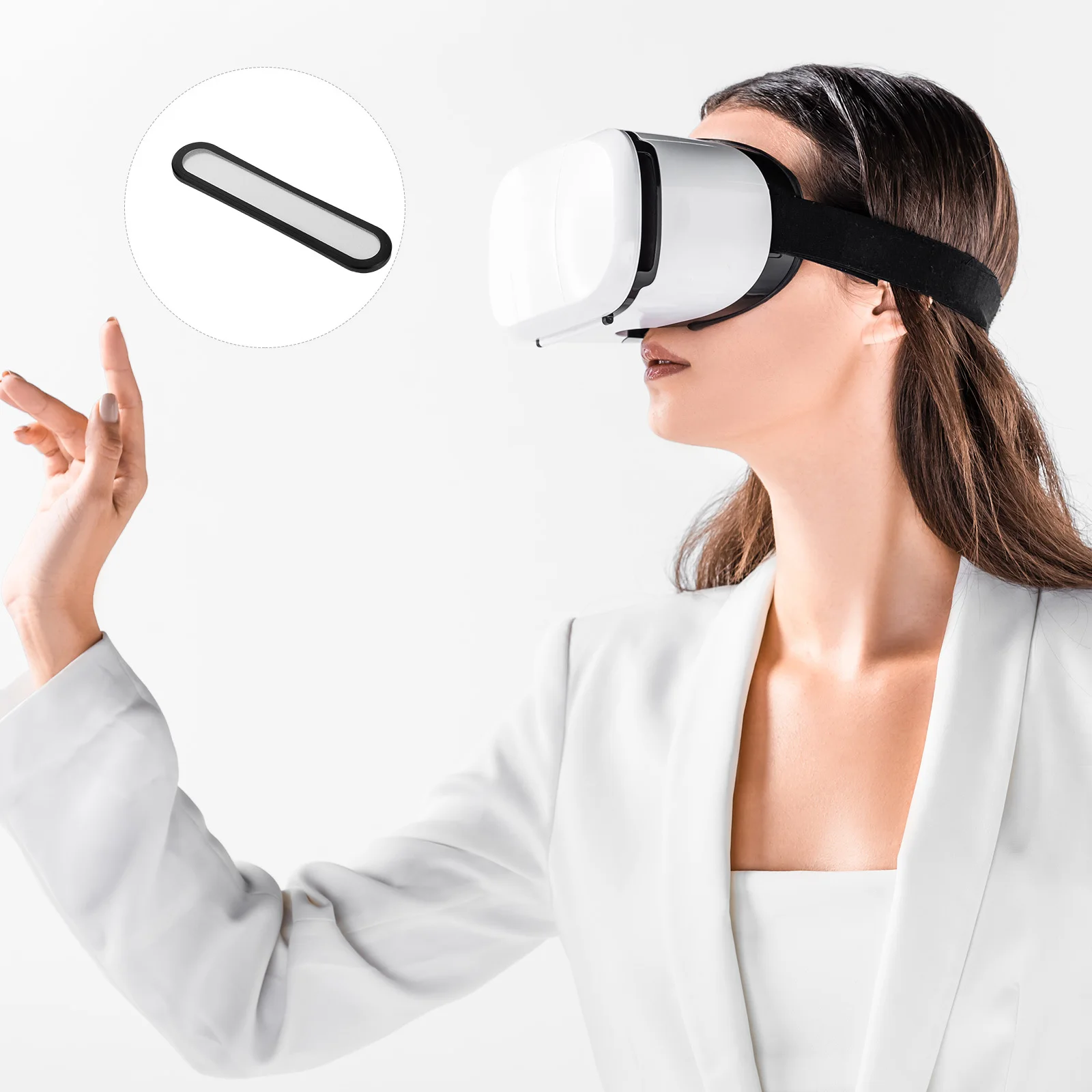 

Alloy Lens Protective Film Vr Lens Screen Protector Metal Frame Headsets Accessories Compatible 4 Ultra Anti-Scratch Clear