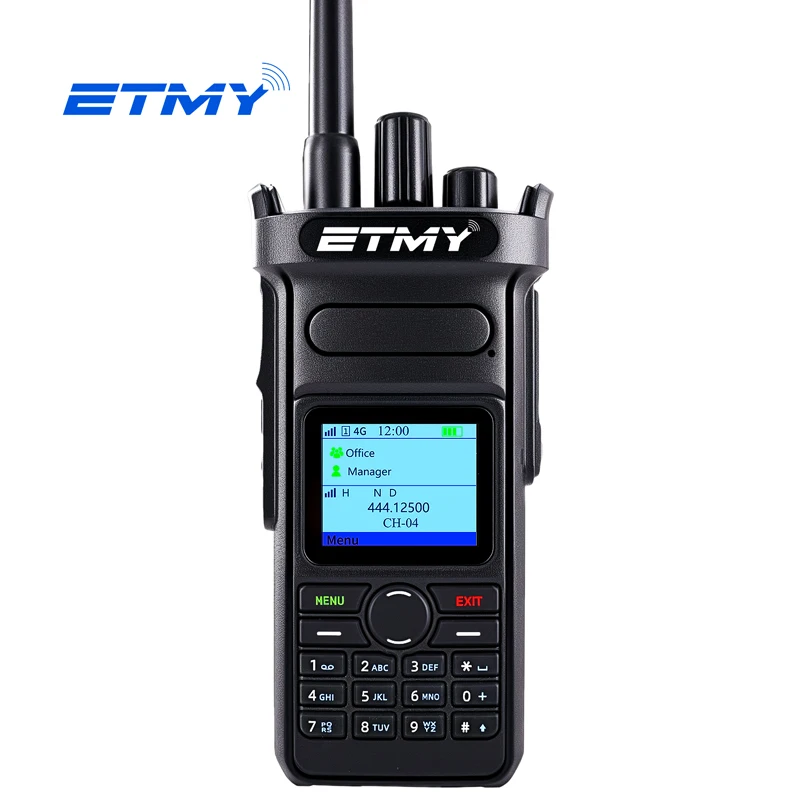 Banda de señal DMR + POC VHF UHF tarjeta Sim Radio Etmy marca ET-C58D 5W Mini repetidor DMR Walkie Talkie analógico
