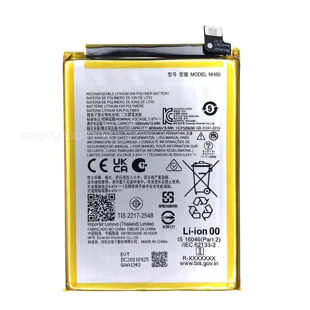 Genuine NH50 Original Battery For Moto G22 XT2231(2022) E13 XT2345(2023) G 5G 2023 E32S G13 XT2331-2(2023) 5000mAh + Free Tools