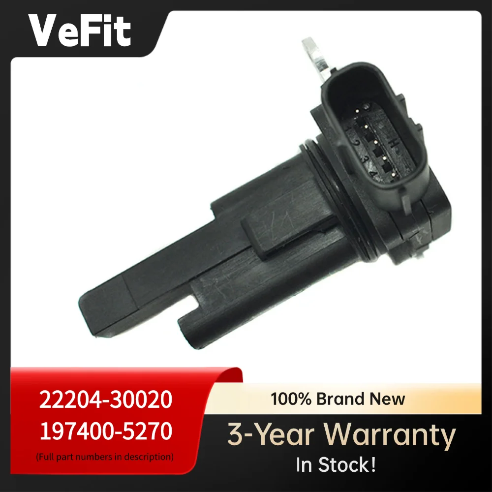 

Датчик массового расхода воздуха MAF 22204-30020 197400-5270 для Volvo V60 S60 XC60 D2 D3 D4 D5 T5 T6 2.0L Toyota Hilux 2.5 D-4D 3.0 D-4D