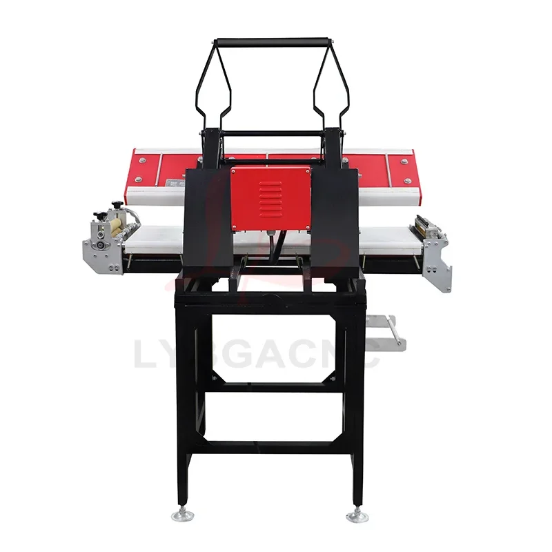 Double-sided Heating Transfer Press Printing Machine Top Bottom Hot Stamping Foil Printer for Ribbon Weaving Lanyard 250x1000MM