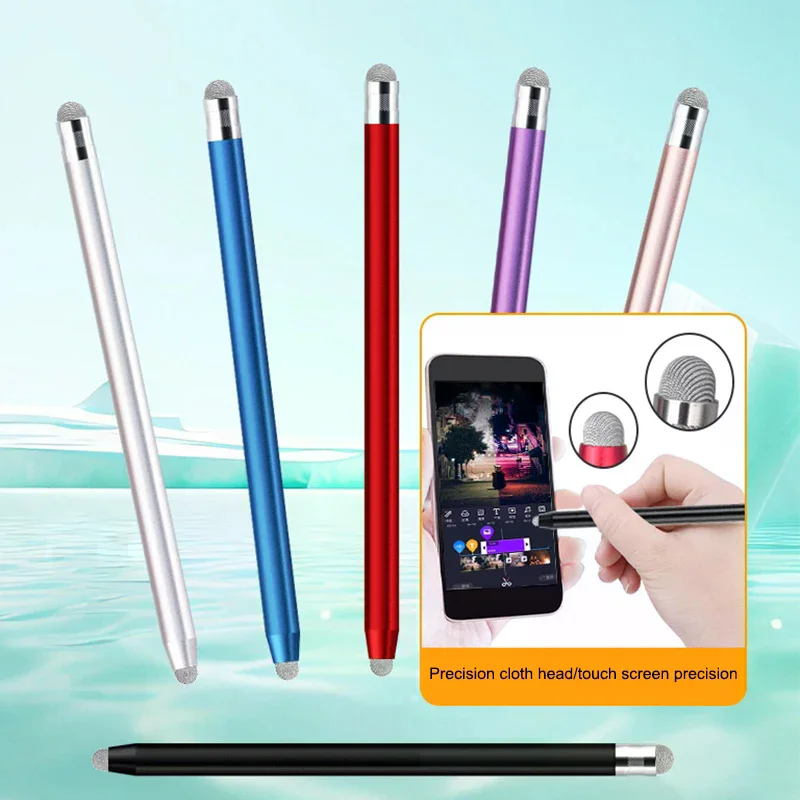 Hot Sale! Mesh Fiber Capacitive Stylus Pen Double Nib Touch Screen Pens Drawing Pen For Universal Capacitive Screen Smart Phone - Image 4