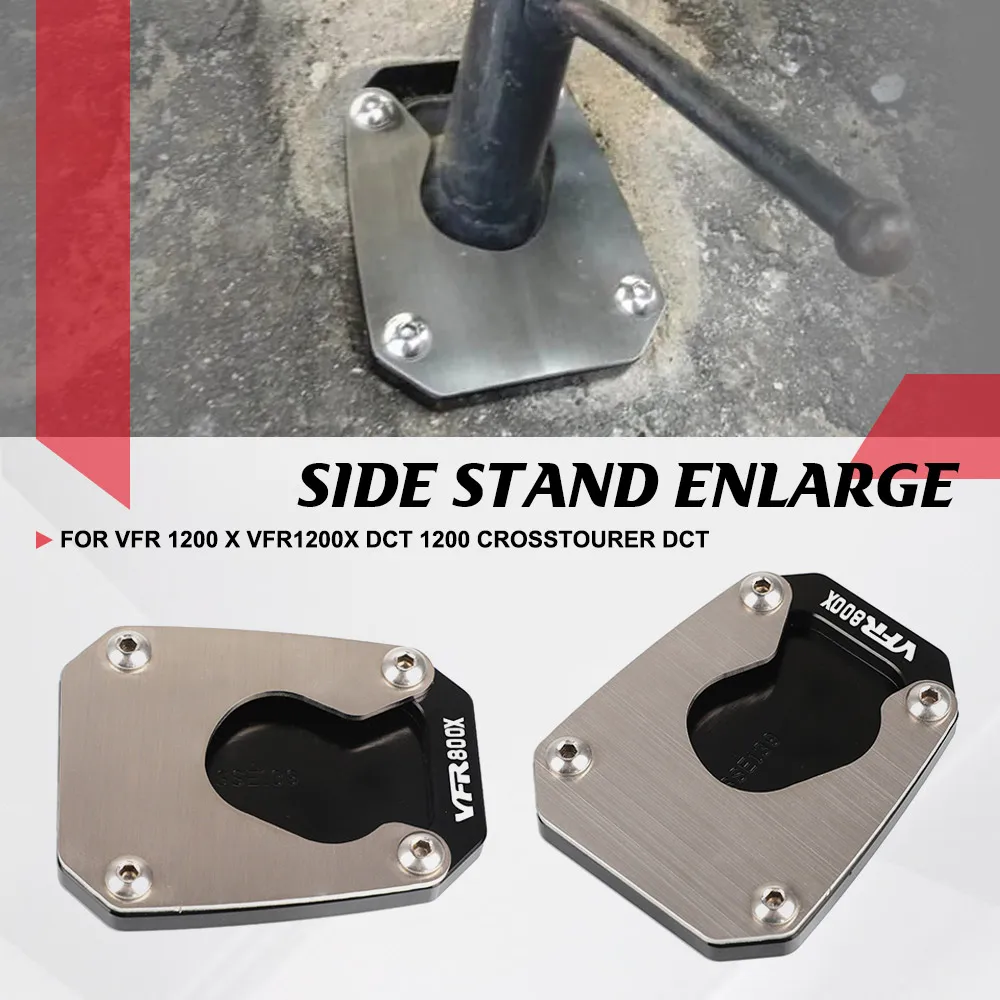 

Motorcycle Kickstand Foot Side Stand Extension Pad Support Plate Enlarge FOR HONDA VFR 1200 X VFR1200X DCT 1200 CROSSTOURER DCT