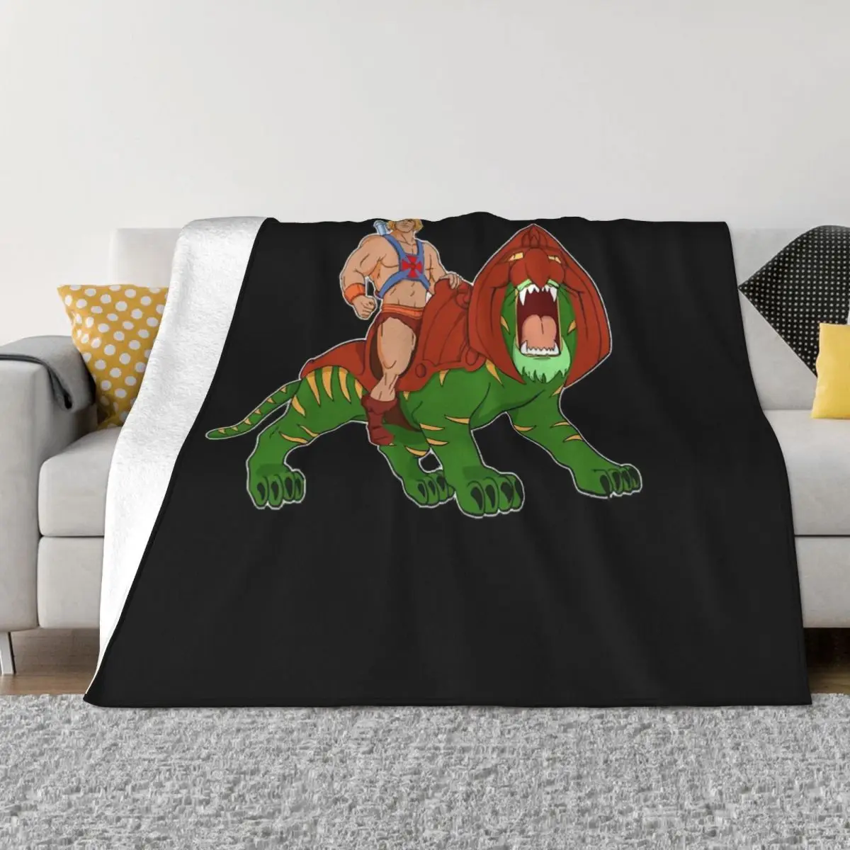 A Hero Ready For Battle Throw Blanket Decorative Bed Blankets Sofa Blankets Thin Blankets Cute Blanket Plaid