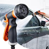 Water Hose Nozzle Spray Nozzles For Garden Hose 8 Adjustable Spray Patterns Irrigation Attachment Head For Plant Lawns Car Wash