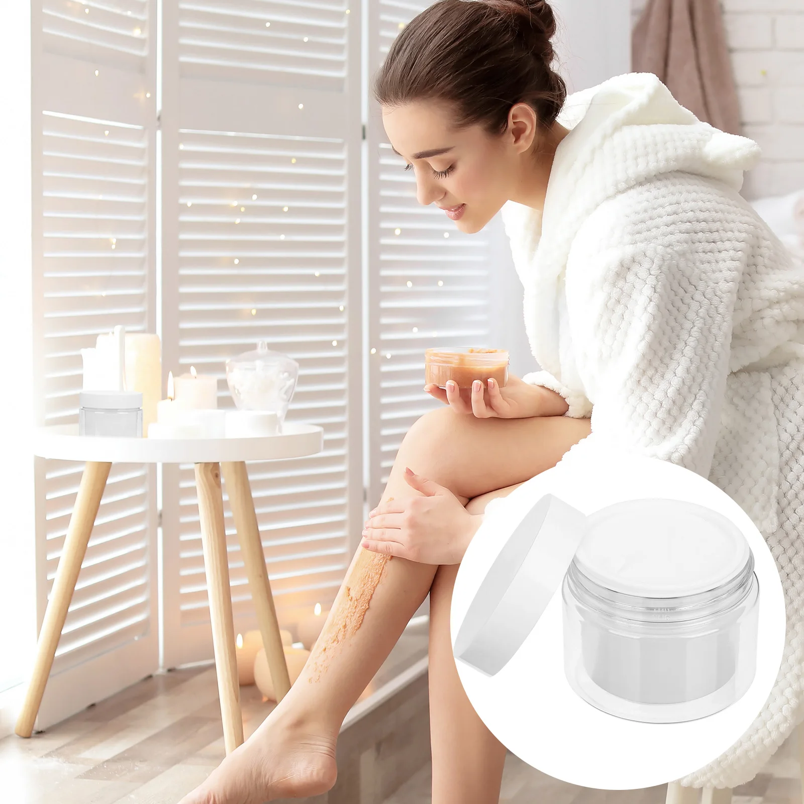 

10Pcs Containers Durable Reusable Leakproof Travel Cream Body Butter Lotion Jars Jars Cream Container