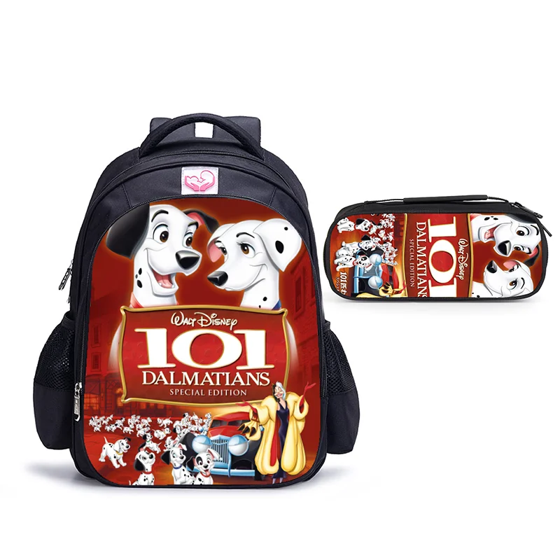 16 Inch Disney 101 Dalmatians Children School Bags Orthopedic Backpack Kids School Boys Girls Mochila Infantil Cartoon Bags