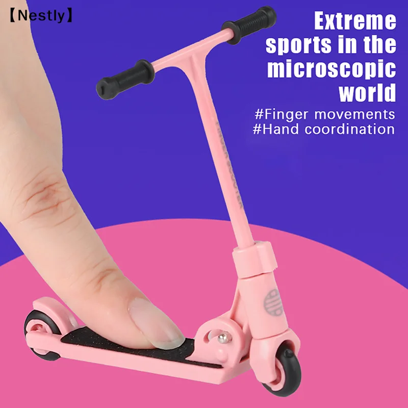 

Kids Kick Scooter Finger BMX Foldable T-type Finger Scooter With Brake Educational Toys Finger Skateboards Fun Fingertip 〔Nest〕