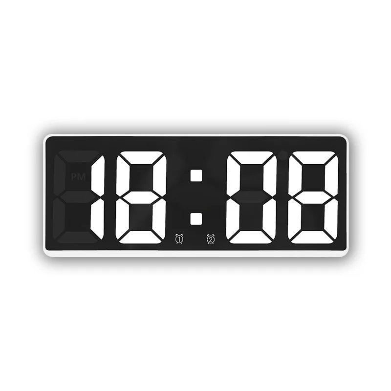 Digitaler Wecker, Sprachsteuerung, Temperatur, Schlummerfunktion, Nachtmodus, Desktop-Tischuhr, 12/24 Stunden, störungsfreie Funktion, LED-Uhren