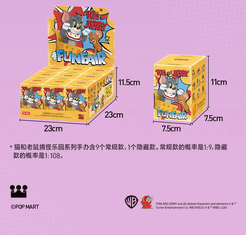 Original POPMART Tom und Jerry Mischief Land Serie Blind Box Sammlerstück Desktop-Ornament Actionfiguren Modelle Spielzeug Geburtstagsgeschenk – Detail 18