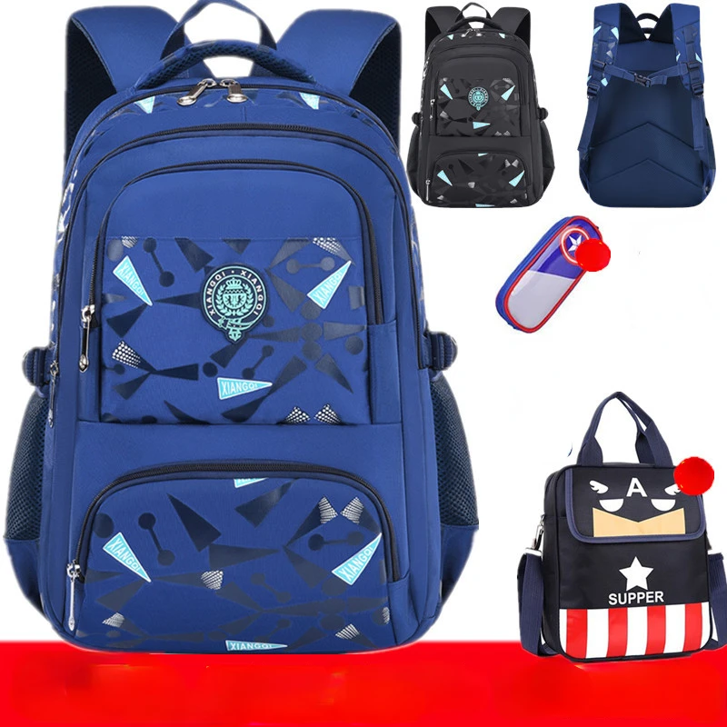 Children School Bags 3pc/Set Primary School Backpack Kids Backpcak for Teenager Boys Schoolbags Kids Mochilas Escolar Infantil