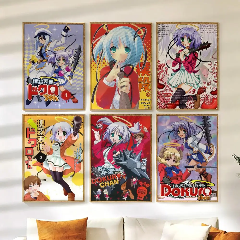 Постер B-Bokusatsu T-Tenshi Dokuro-chan, настенные наклейки, HD-картина, самоклеящиеся художественные декали для спальни, гостиной, домашнего декора.