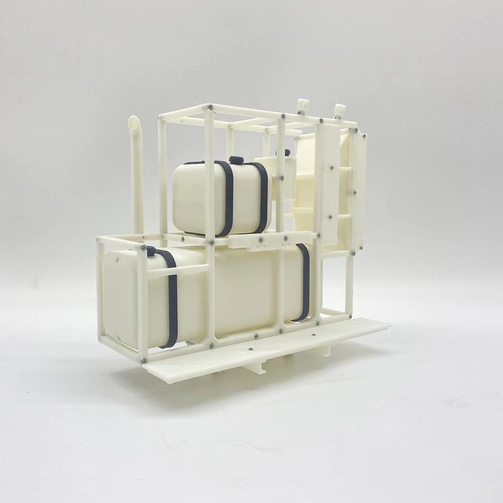 3D Printed Plastic Equipment Rack for 1/14 Tamiya RC Truck Trailer Scania 770S 8x8 Benz Actros 3363 Volvo MAN LESU DIY Car Parts