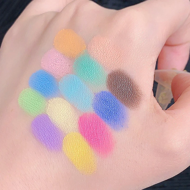 15 Colors Amazing Pastel Eyeshadow Palette Neon Pigments Long-lasting Waterproof Matte Eye Shadow Palette