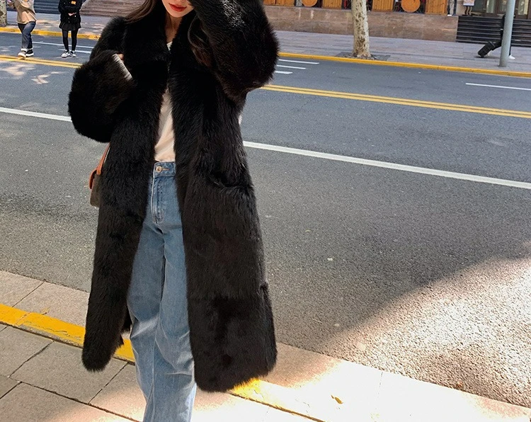 

2025 Winter Long and Short Fur Coat for Young Women Casual Fashion Versatile Jacket