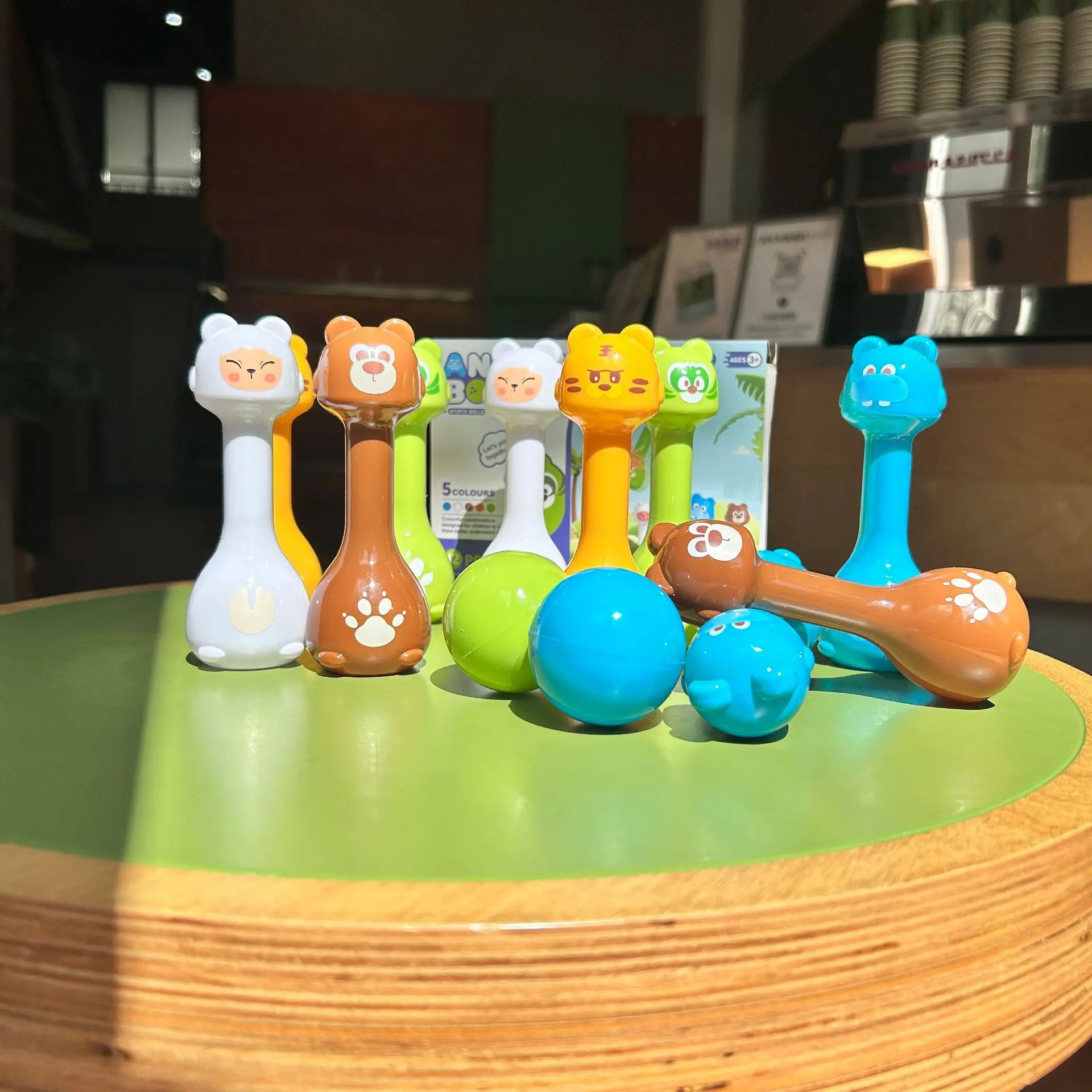 Giochi di palla per bambini da bowling Giocattoli Stili animali Interazione genitore-figlio Giocattoli educativi Intrattenimento per interni ed esterni