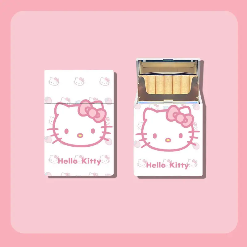 Kawaii Sanrio Hello Kitty Cigarette Case My Melody Cinnamoroll Pochacco Cartoon Cigarette Case Cute Smoke Ornaments Gifts