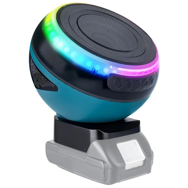 For Makita/DW/Milwaukee/Bosch 18V-20V Batteries Portable Wireless Speaker Supports Bluetooth 5.3 High-Definition Sound Quality