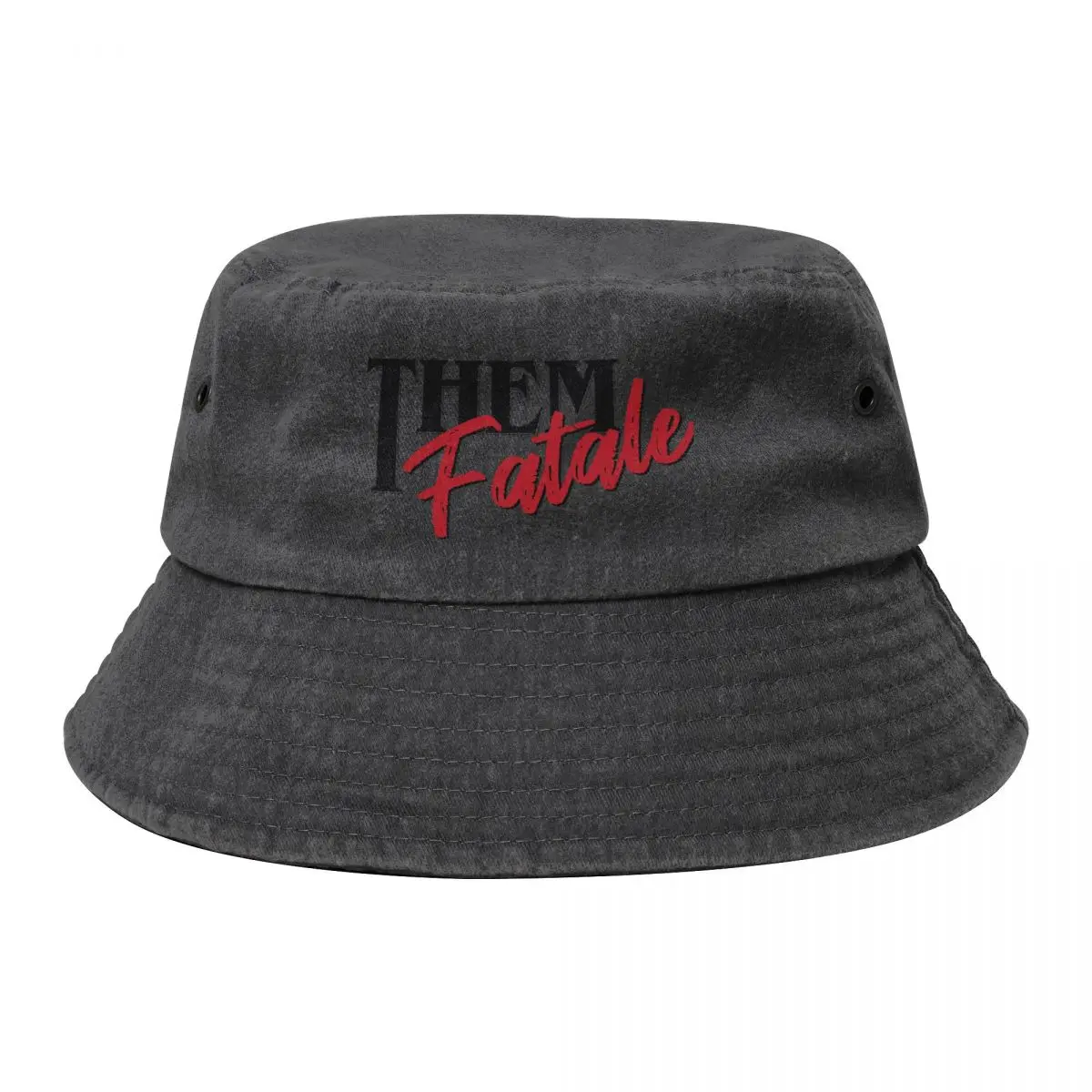 THEM FATALE BLACK Bucket Hat Luxury Brand Beach Beach Outing sun hat Mens Tennis Women's