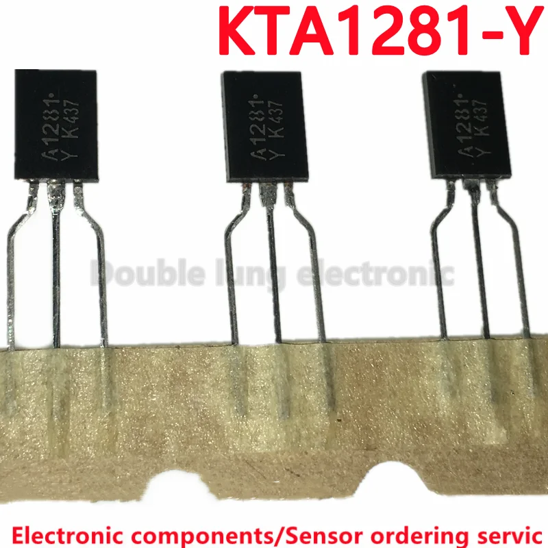 100PCS/LOT KTA1281-Y KTA1281 A1281-Y A1281 TO92L PNP Transistors