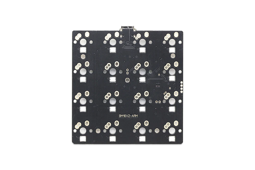 bm16a 16 bm16 keys Custom Mechanical Keyboard PCB plate programmed numpad layouts via firmware with rgb bottom underglow alps mx