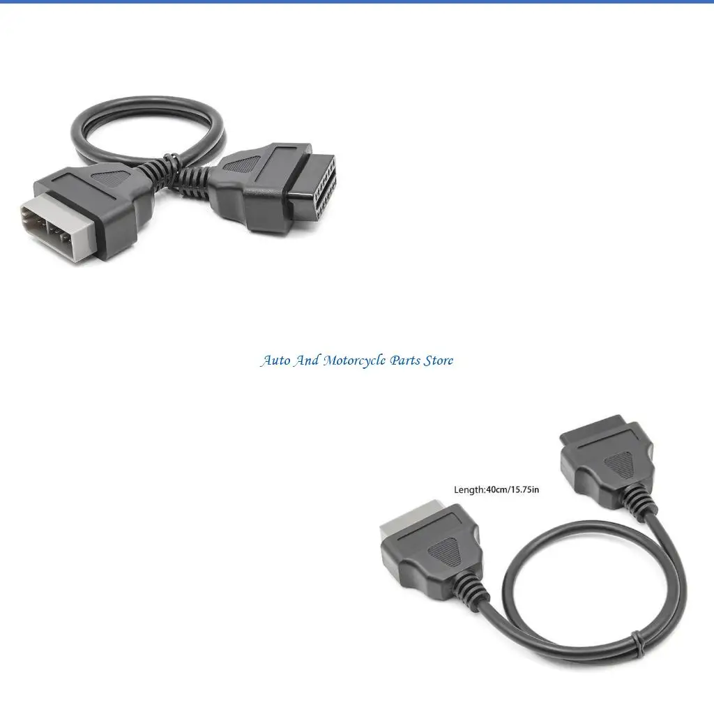 

P9FD 14-контактный Obd к Obd2 16-контактный кабель адаптеров диагностики считывателя автомобильных кодов