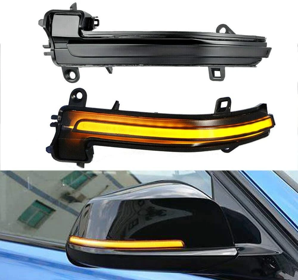 Sequentielle LED-Seitenspiegel-Blinker für BMW 1 2 3 4 Serie F20 F21 F22 F30 F32 F33 E84 X1 I3 geräuchert