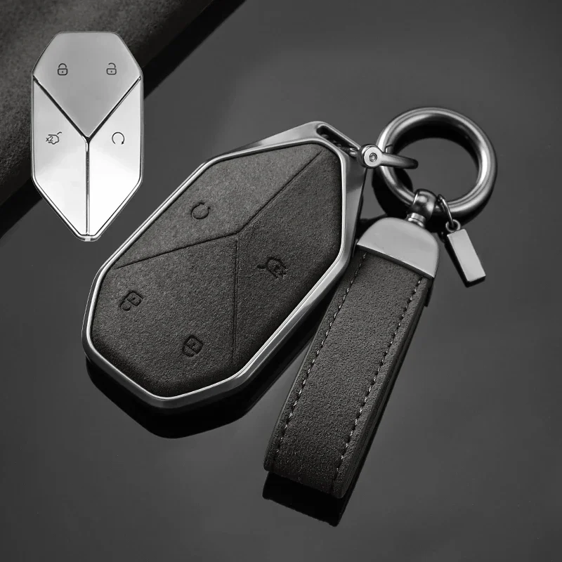 BYD Leopard 5 2023 Zinc Alloy & Suede Key Case Anti-Scratch - Image 5