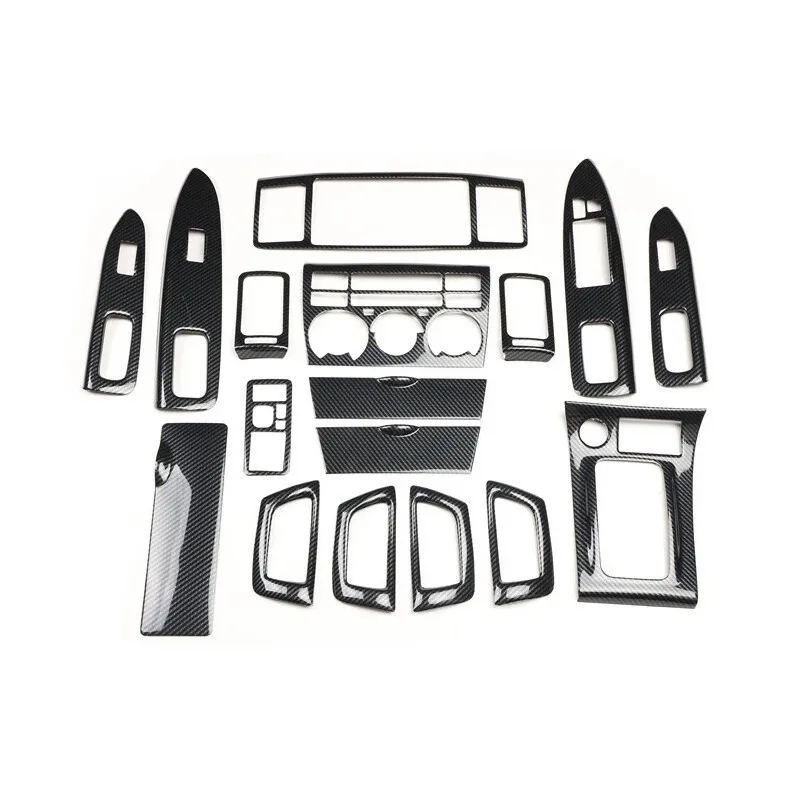 For Toyota Corolla Altis Ex 2004-2006 ABS Carbon Fiber Car Door Trims Stickers