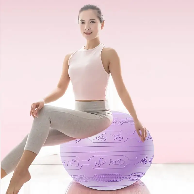 

Pilates Ball Anti-Burst Gym Balls Exercise Multi-purpose Home Workout Equipment Heavy Duty Exercising Accessories For Gym Studio