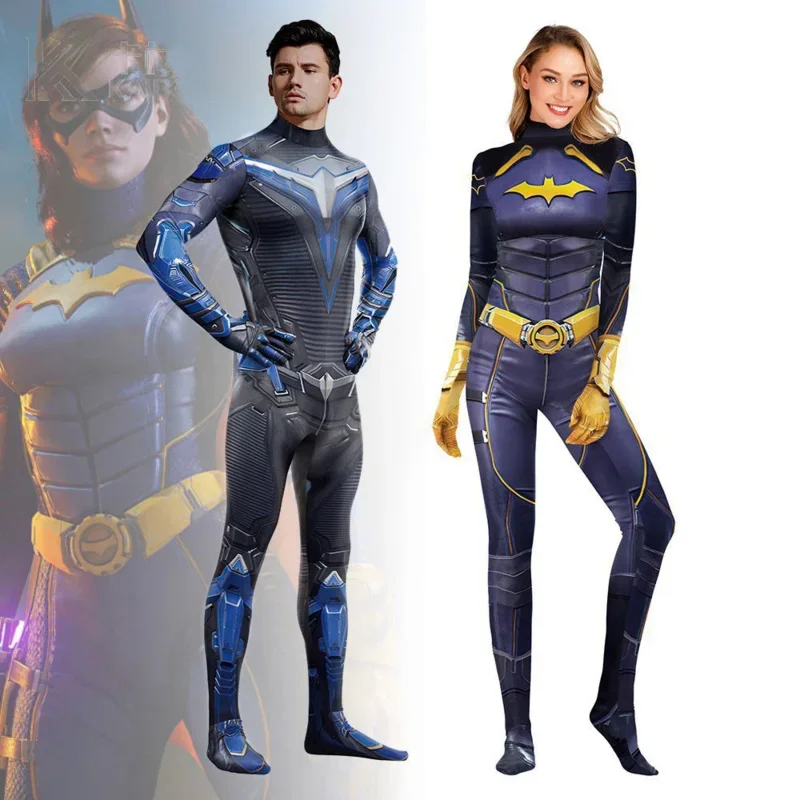 Ritter Held Nightwing Cosplay Robin Kostüm Overall Batgirl Body Outfits Halloween Karneval Party Zentai Anzug