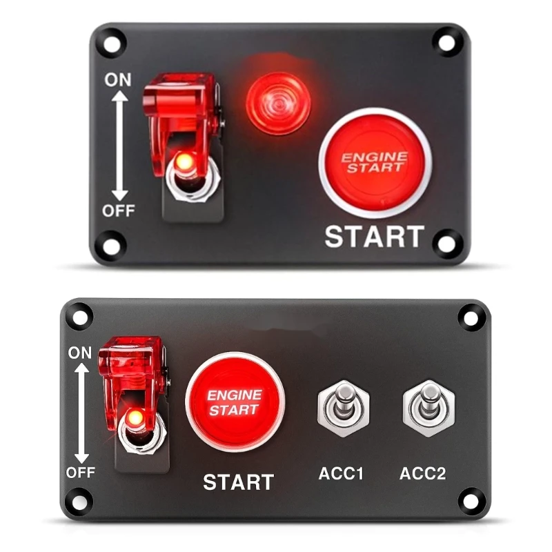 

High Quality 12V 40A Car Ignition Toggle Panel with Rockers Stop Engine Button Convenient Reliable for ATV