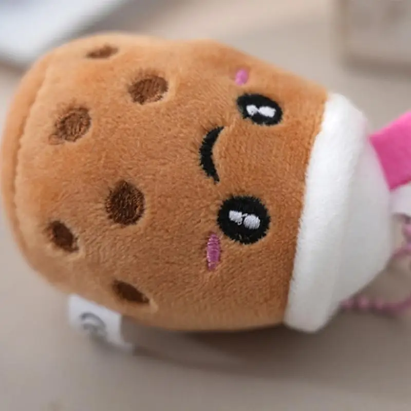 Eenheid Mooie Boba pluche pop sleutelhanger, 8 cm zacht speelgoed, perfect kinderverjaardagscadeau, rugzakversiering.