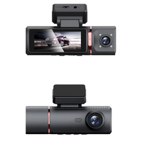 3.16 Inch IPS 4K 3 Lens GPS Dashcam with Wifi IR Night Vision for Front Inside & Rear 3 Channel DVR-12 Months Warranty Dash Cam