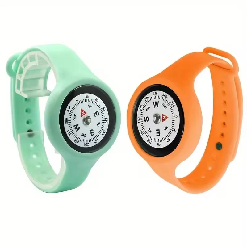 Wearable Wrist Compass Precision Damping Fluid For Child Adult Camping Hiking Travel Compass Emergency Survival Navigation Tool