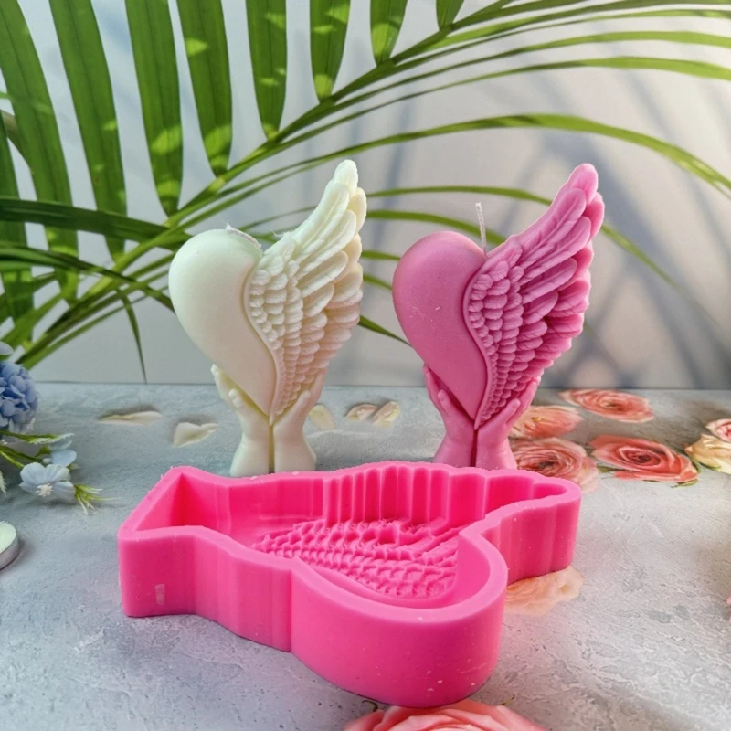 Stampo in silicone mani che tengono cuore stampi per candele stampi per sapone fai da te stampi in resina Dropship